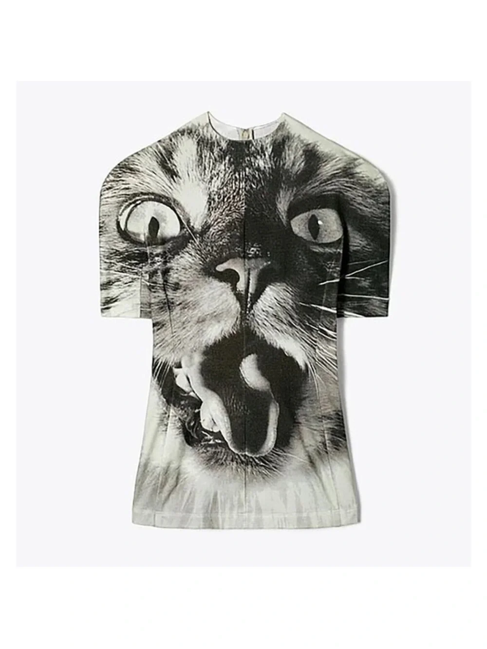 NWT Tory Burch Cat Printed T Shirt Tee Photo Animal Portrait Walter Schels